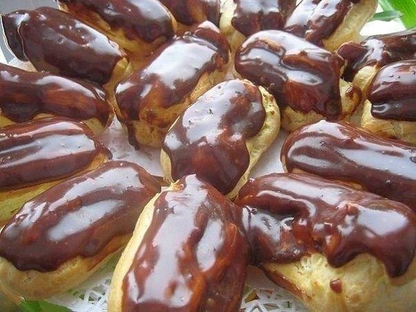 Заварные пирожные.Ингредиенты:- 1ст. пшеничной муки- 100г маргарина- 1 ст. воды- 3 яйца -- 0.5 ст. ...