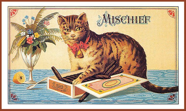 Cat in Old Ilustratives / Кошки на старых иллюстрациях - 18