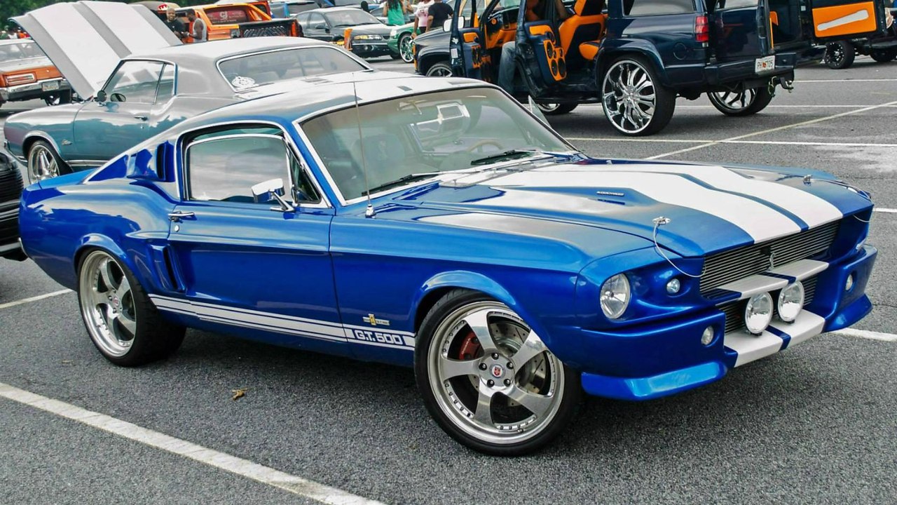 Форд Мустанг Shelby gt 500 1967 синий