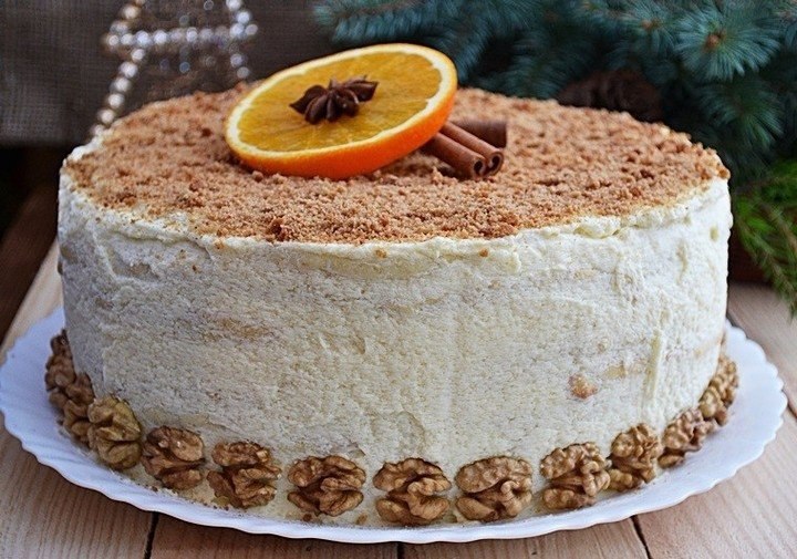 Творожный торт.Этот нежный и очень вкусный домашний торт всегда на моем праздничном столе. ...