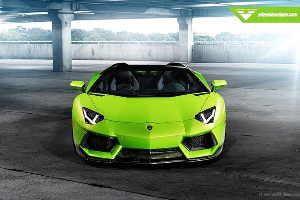 Lamborghini Aventador-V Roadster aka 'The Hulk' by Vorsteiner.