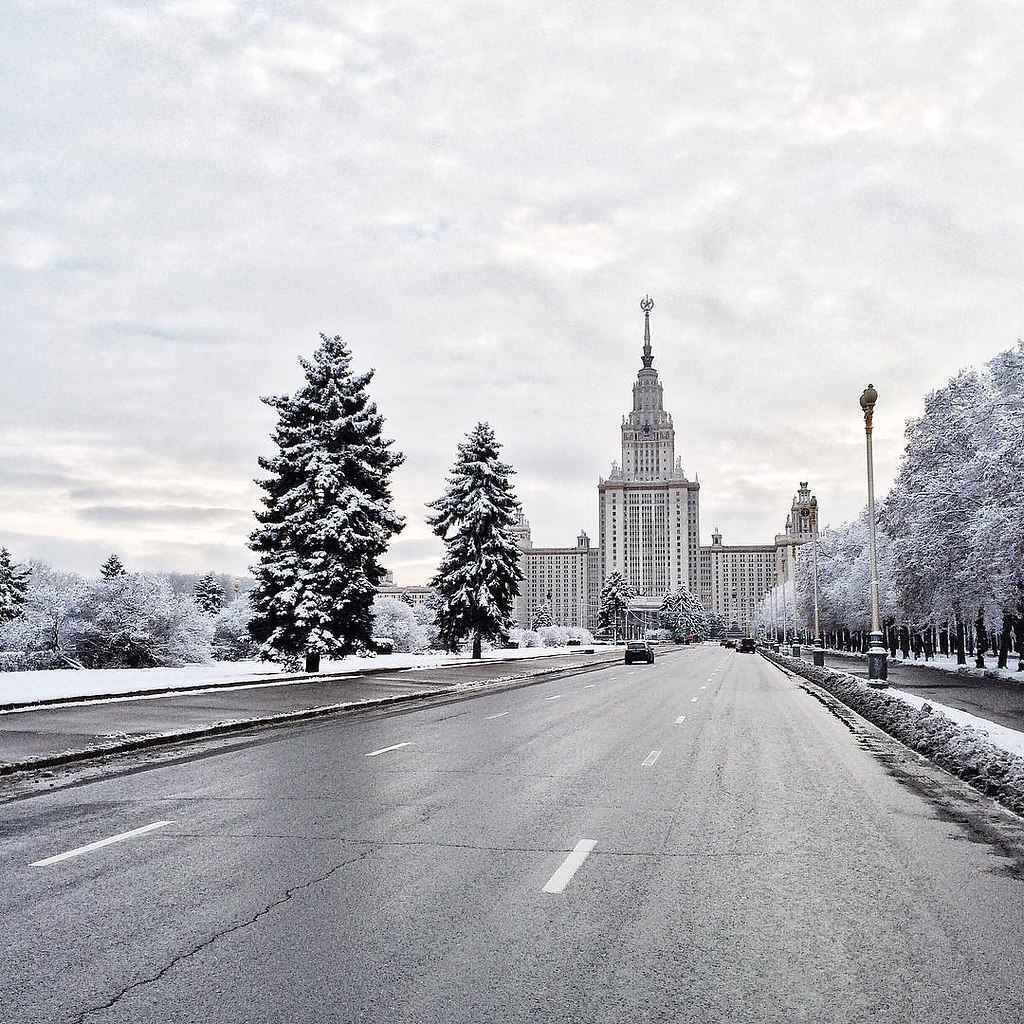 Фото снежной москвы