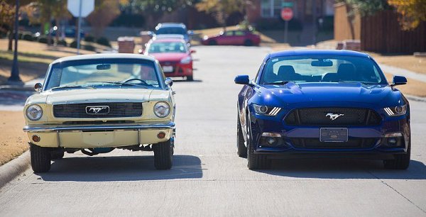 1966 Mustang & 2015 Mustang