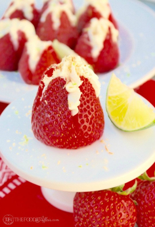 Cheesecake Stuffed Strawberries