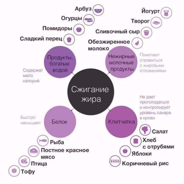 Какие продукты и для чего нужны.Репост, чтобы не потерять!#инфографика@bon - 2
