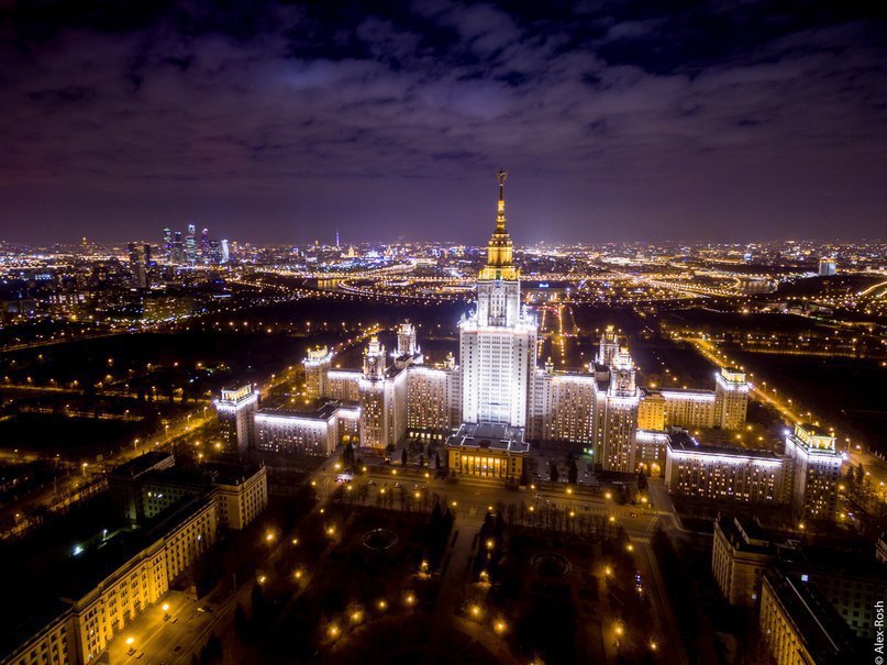 МГУ ночью - Первое русское фотосообщество - LiveJournal