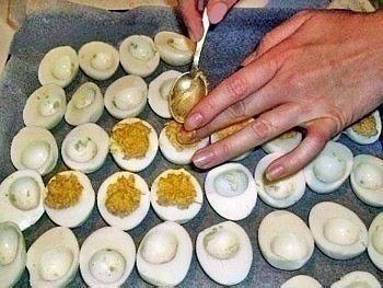 Зразы детям «Весёлые ёжики» .Ингредиенты:котлетный фарш + начинка фаршированным ... - 2