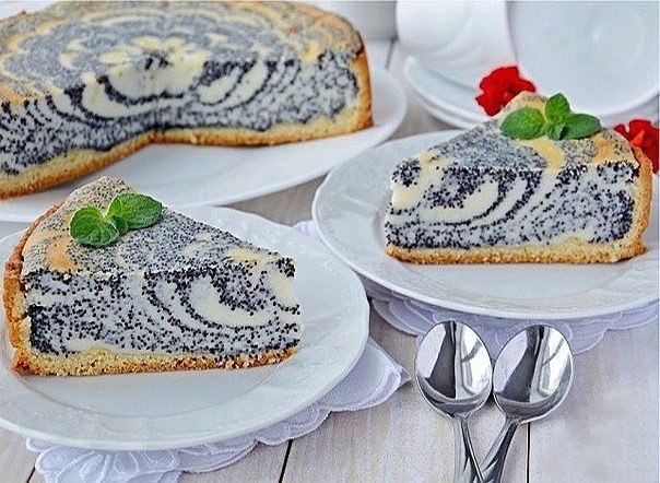 Пирог с творогом и маком.Ингредиенты:Тесто:Сливочное масло — 100 гСахар — 50 гЯйца — 1 ...