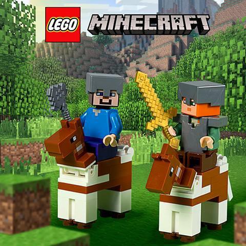 В мире LEGO Minecraft никогда не знаешь, что скрывается за следующим перекрёстком! Однако, отважных ...