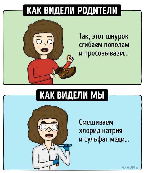 10 иллюстраций о том, каким видели наше детство родители и каким видели его мы - 6