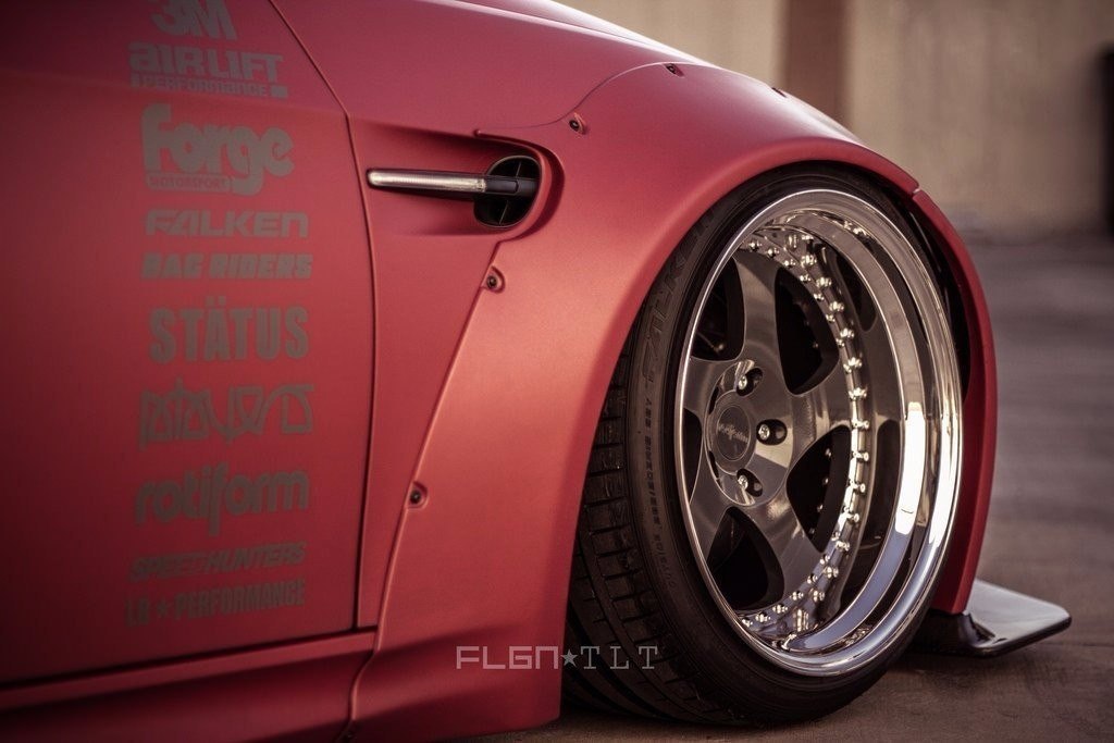 BMW M3 E92 LB Performance Bagriders with Rotiform - 5