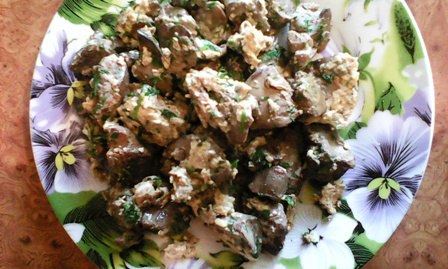 Куриная печень с яйцами и зеленью.Этапы: Чередование Закрепление Стабилизация ЛестницаИнгредиенты:- ...
