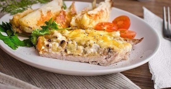 Мясо по-купечески с грибами.Мясо по-купечески с грибами — это очень вкусный рецепт приготовления ...