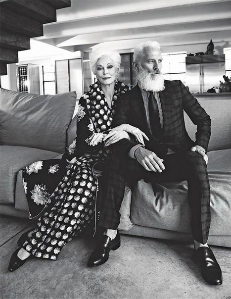 Carmen Dell'Orefice for Montauk Sofa Campaign - 3