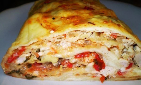 Закусочные рулеты из ЛАВАША.1. Рулеты из лаваша с курицей и плавленым сырком.Вам потребуется:— лаваш ...