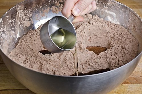 Быстрые шоколадные кексы без яиц.Ингредиенты:375 г муки400 г сахара60 г какао порошка14 г ... - 5