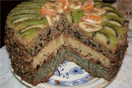 Королевский торт.Ингредиенты:для теста3 яйца1,5 ст сахара1,5 ст муки1,5 ст сметаны0,5 ст изюма0,5 ст ...