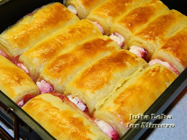 Слоёные трубочки с малиной. Мои домашние уже привыкли к тому, что у нас в доме постоянно есть ... - 8