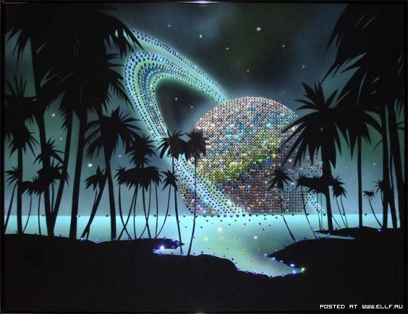 :) Картины с камнями Swarovski. В нашу высокотехнологичную эпоху сложно удивить искушенных ценителей ... - 6