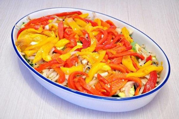 Запеканка из овощей-гриль с моцареллой и пармезаном. Такая запеканка прекрасна как самостоятельное ... - 6