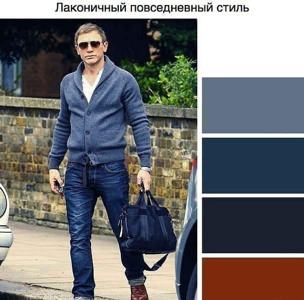Сочетание цветов в одежде для мужчин