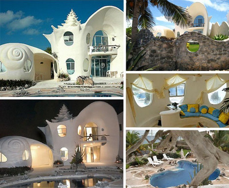  - (Conch Shell House)    (Isla Mujeres), .  - ...