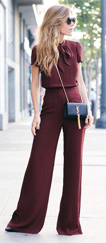 Total burgundy looks. - 4