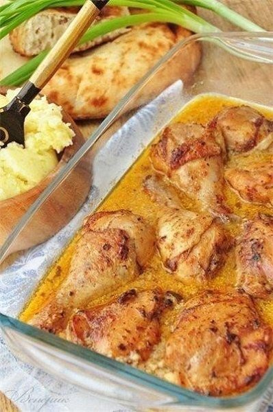 Острая курица в сливочном соусе.Ингредиенты:Куриные окорочка — 4 шт. Аджика грузинская из острого ...