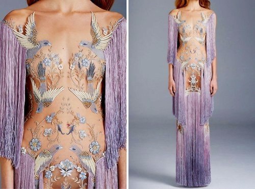 Птицы и цветы — мотив новой коллекции Paolo Sebastian Couture Spring/Summer 2016.#дизайн@ideas.life - 5