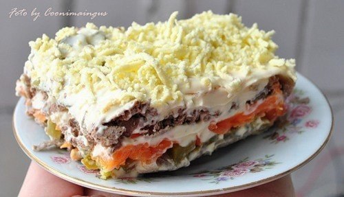 Салат слоёный