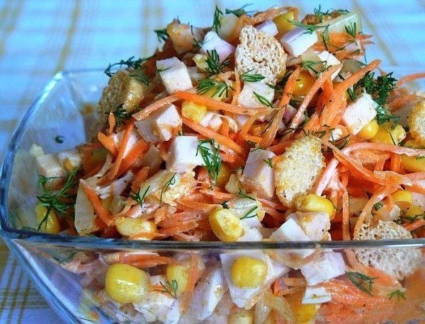 яркий хрустящий салат подарит вам шквал эмоций! Сочно, вкусно, пикантно! САЛАТ