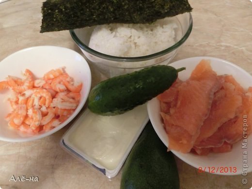 Суши - торт.Смотрится очень празднично и необычно!!!Продукты подойдут все , которые необходимы и для ... - 2