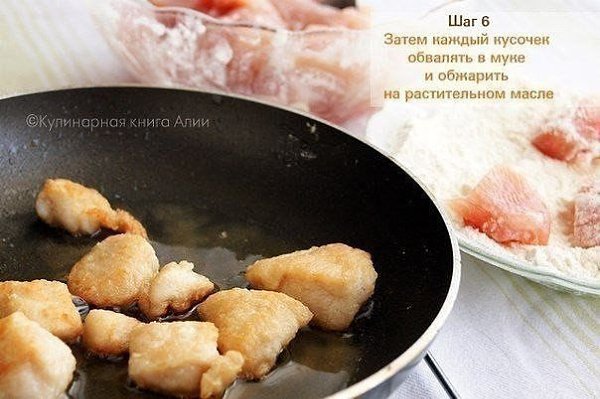 Карбонад...из курицы.Ингредиенты:1 кг куриных грудок1 лимон1 ч. л. пищевой соды1 ч. л. картофельного ... - 7