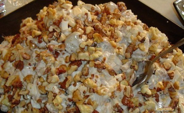 Топ - 6 салатов с КУРИНЫМ ФИЛЕ. 1. Салат с курицей Ингредиенты: - отварное куриное филе – 300г - ... - 6