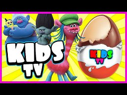 Kids Tv! Surprise eggs - Trolls. New cartoon Kinder surprise!