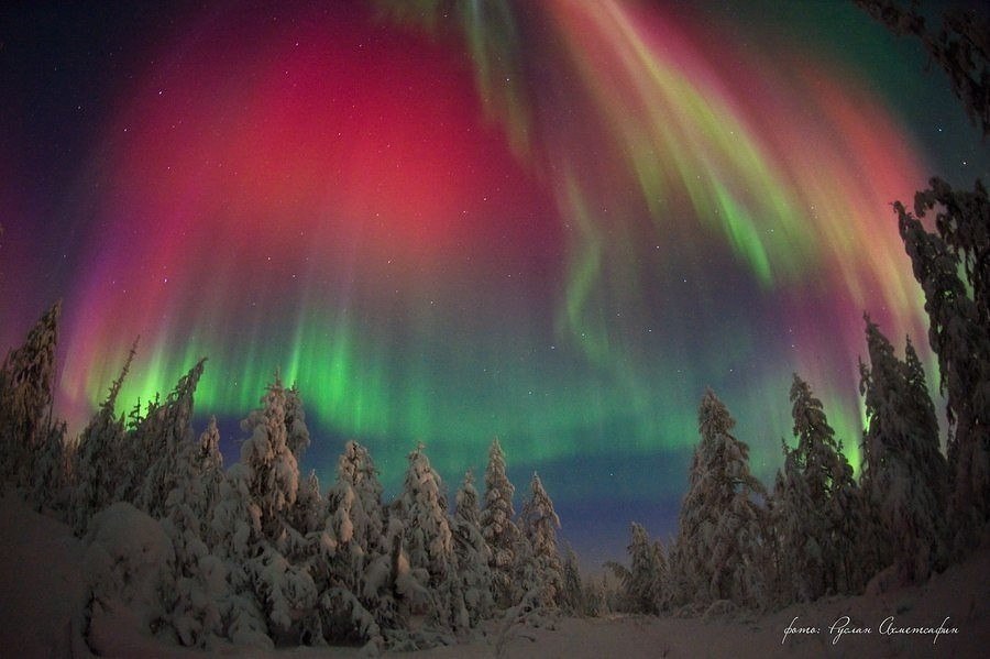 Полярный Урал Северное сияние