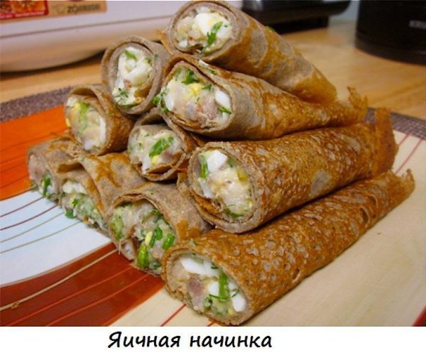 11 самых аппетитных начинок для блинчиков.1. Мясная начинка. Отвари 350 гр. мяса и мелко нарежь. ... - 2