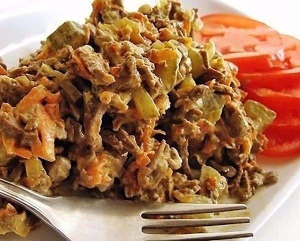 САЛАТ ИЗ ПЕЧЕНИ