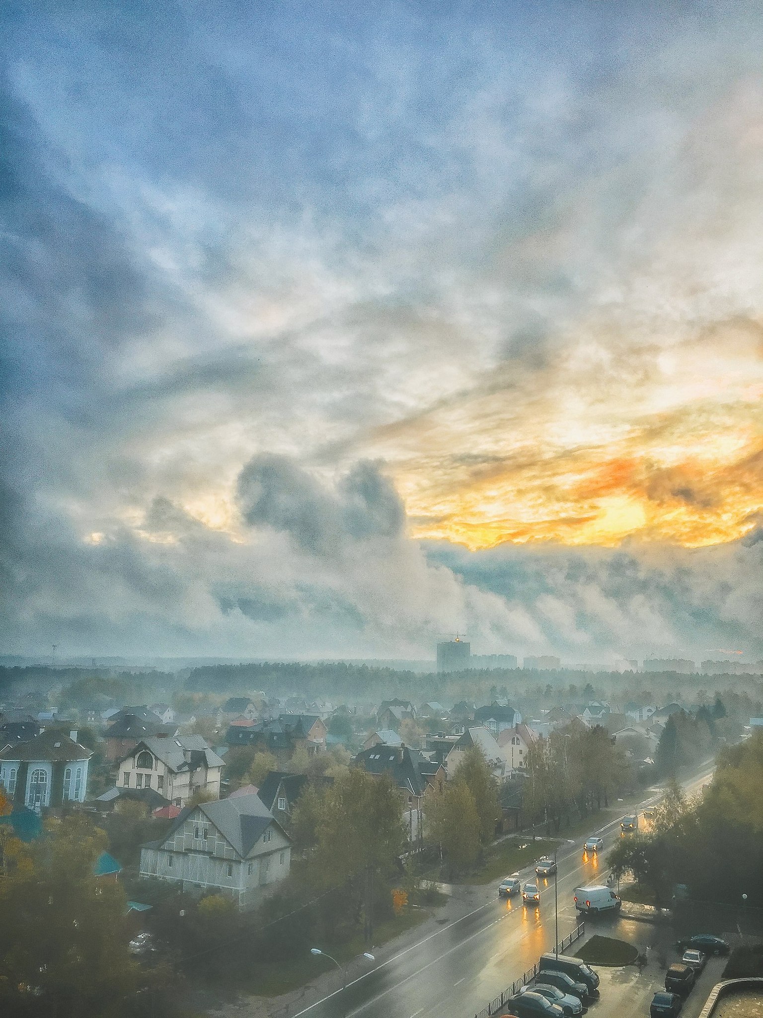 . .    .#sky #heaven #clouds #road #light #fog #smoke #sunlight ...