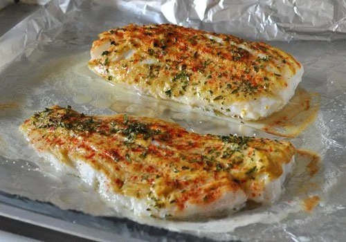 Треска, запеченная по-гречески: легко и вкусно. На 100 гр - 77 ккал белки - 13,58 жиры - 1,52 ...