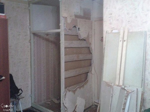 Cделал жене место для рукоделия вместо старого шкафа