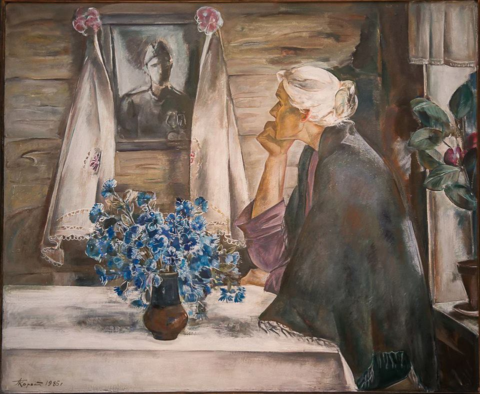 Р. Как Настасья провожала на войну Петра, Не рыдала, не стонала и не плакала... Заплела тугую косу, ...