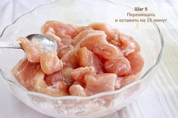 Карбонад...из курицы.Ингредиенты:1 кг куриных грудок1 лимон1 ч. л. пищевой соды1 ч. л. картофельного ... - 6