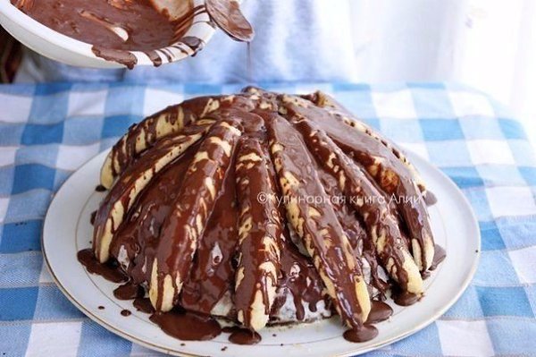 Торт Панчо.Легко и безумно вкусно!Ингредиенты:Коржи:(светлый)1 ст. кефира1 яйцо1 ст. сахара1 ст. ... - 9