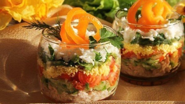 5 лёгких и очень вкусных салатов до 100 ккал (на 100 г).Сохрани себе!1. Супер-лёгкий салатик для ... - 4