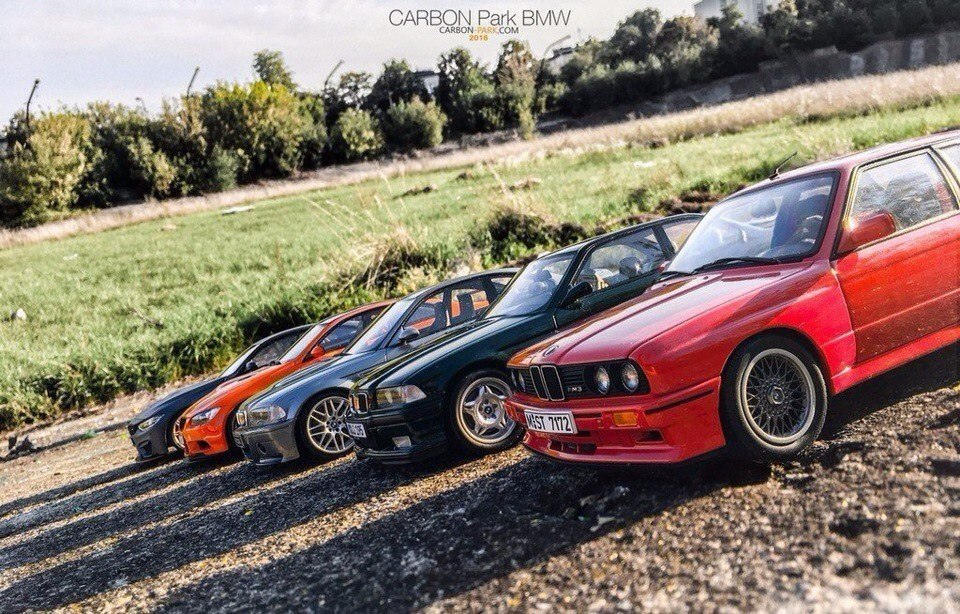 Evolution of BMW M3: E30, E36, E46 E92, F80