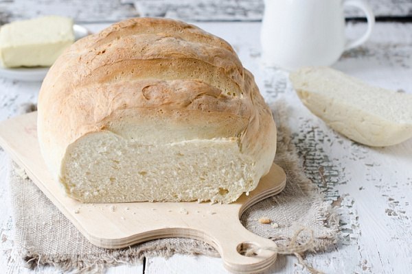 Домашний пшеничный хлеб.Ни один покупной хлеб не сравнится по вкусу с приготовленным дома, своими ...