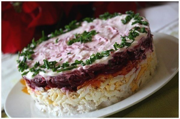 Слоеный салат