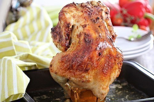 Курица, запечённая в духовке на банке с пивом. Вот, на мой взгляд, гениальный рецепт: курица, ...