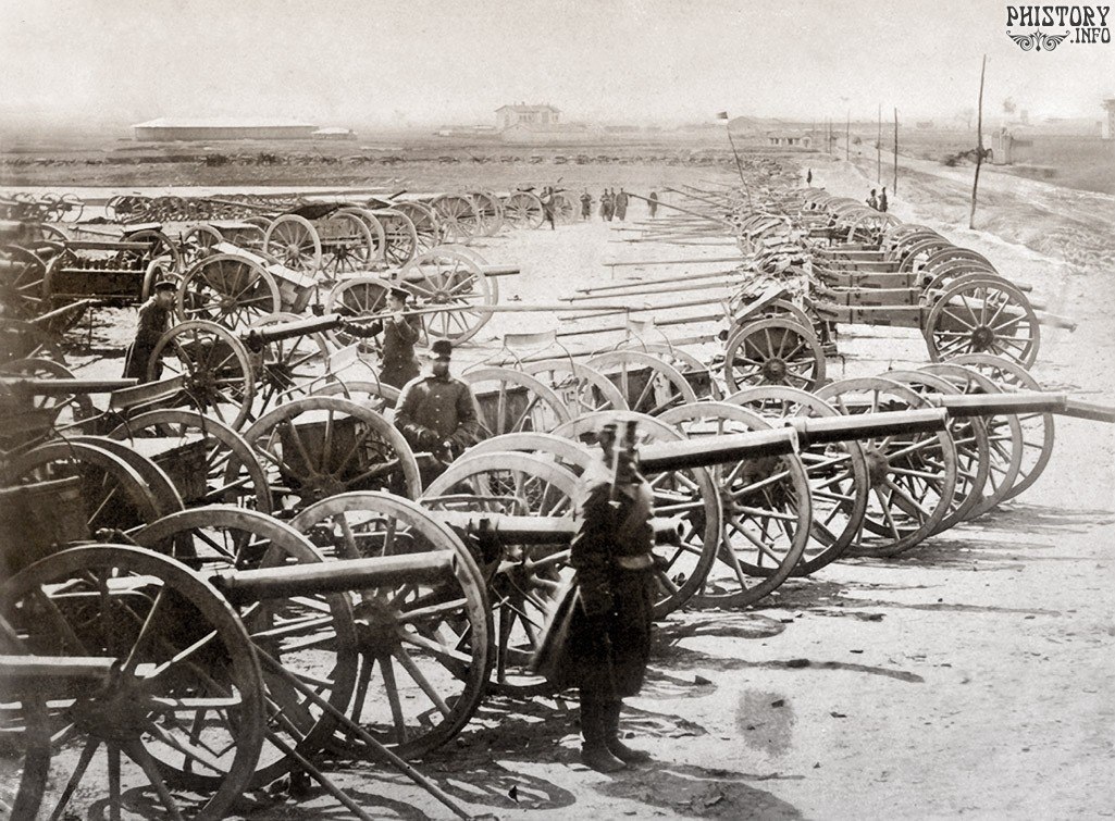 Техника 1900 года. Турецкая артиллерия 1877-1878.